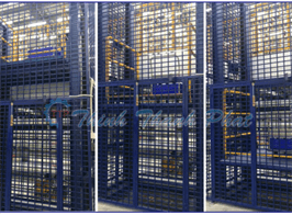 Thang nâng hàng thủy lực dạng lồng