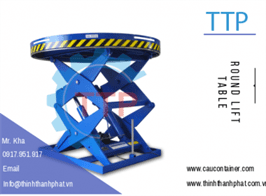 Bàn nâng thủy lực tròn - Round lift table